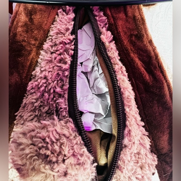 Carried Away By Stepping Stones Plaid Moose Plush Stuffed Animal Backpack - Picture 2 of 7